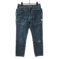 SASSAFRAS ササフラス デニムパンツ フォールリーフ Fall Leaf denim ボタンフライ インディゴ S 27114276のサムネイル