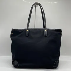 BN9536●TAKEO KIKUCHI タケオキクチ トートバッグ ナイロン×レザー ブラックのサムネイル