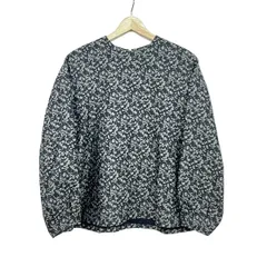 Drawer(ドゥロワー) 長袖カットソー レディース美品  - ダークネイビー×ライトグレー×ライトカーキ クルーネックのサムネイル
