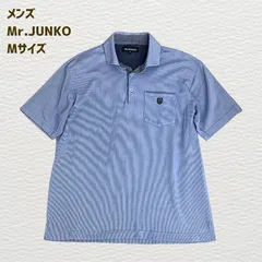 Mr.JUNKO ミスタージュンコ／ブルー系 ポロシャツ  Mのサムネイル