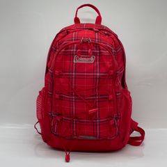 y2k Coleman backpack red check sling bag - メルカリ