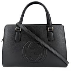 美品】グッチ ソーホー GUCCI インターロッキング G SOHO 黒 - メルカリ