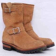 VIBERG 스웨이드 가죽 엔지니어 부츠 사이즈 불명 베이지