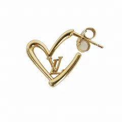 ルイヴィトン LOUIS VUITTON ブックル ドレイユ ハート フォーリンラブ ピアス Lv ロゴ ゴールド 左耳用 ゴールド M00463のサムネイル