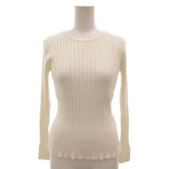マッキントッシュ ロンドン MACKINTOSH LONDON リブニット セーター 38 クルーネック 白 ホワイト /JI IBO100のサムネイル