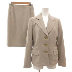 ランバン LANVIN スーツ セットアップ テーラードジャケット スカート カシミヤ混 アンゴラ混 36 グレー /JI IBO100のサムネイル