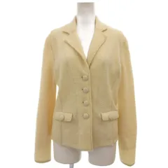 ランバン LANVIN ウールジャケット 上着 38 アイボリー 無地 テーラードカラー 長袖 /NXのサムネイル
