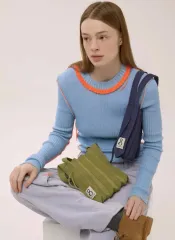 ジョセフアンドステイシー Lucky Pleats Knit S ニットバッグ スモール（ラテ）のサムネイル
