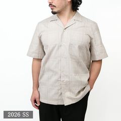 専用 迷迭香 25SS Bshop 別注 マンネンロウ メッシュチェックシャツ