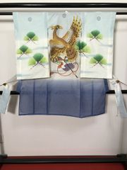 新品】夏用 紗織 四寸半巾帯 染め帯 夏着物帯 浴衣帯 ベージュ 金魚