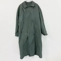 LONDON FOG　ロンドンフォグ　ダブルトレンチコート　緑　グリーン　42サイズ　古着【値引き交渉OK！】のサムネイル