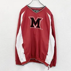 ～00s　COLOSSEUM ATHLETICS　メリーランドテラピンズ　プルオーバージャケット　赤　レッド　XLサイズ　古着【値引き交渉OK！】のサムネイル