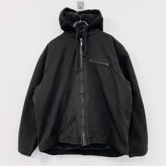 90s～　NORTH BAY　フルジップダックパーカー　裏ボア　ヴィンテージ　黒　ブラック　2XLサイズ　古着【値引き交渉OK！】のサムネイル