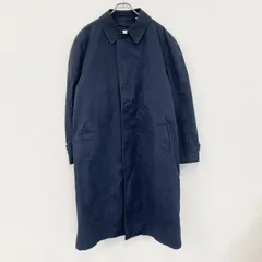 LONDON FOG　ロンドンフォグ　トレンチコート　比翼仕立て　紺　ネイビー　44サイズ　古着【値引き交渉OK！】のサムネイル