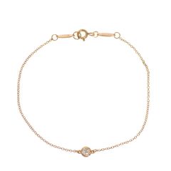 美品】K14 585 ローズカット 天然ダイヤモンド ブレスレット 1.4g 