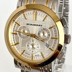 バーバリー　時計 稼働品】バーバリー ノバチェック クロノグラフ 腕時計 BU1374 新品