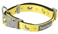 FuzzYard ファズヤード ネオプレン カラー Mサイズ モンキーマニア 首輪 犬用 バナナ柄 イエロー 中型犬 おしゃれのサムネイル