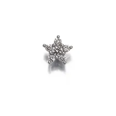 TASAKI タサキ ピアス ダイヤ ダイヤモンド 0.05ct 片耳 スター K18WG #198135のサムネイル