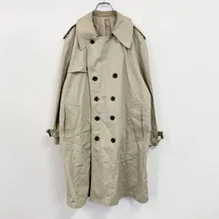 LONDON FOG　ロンドンフォグ　ダブルトレンチコート　ベージュ　42サイズ　古着【値引き交渉OK！】のサムネイル