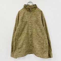 AIR WALK　エアウォーク　フルジップジャケット　レインドロップカモ柄　茶　ブラウン　LLサイズ　古着【値引き交渉OK！】のサムネイル