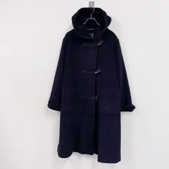Paul Start　ポールスチュアート　アンゴラダッフルコート　黒　ブラック　9サイズ　古着【値引き交渉OK！】のサムネイル
