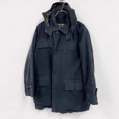 Aquascutum　アクアスキュータム　フルジップジャケット　ハーフコート　紺　ネイビー　Mサイズ　古着【値引き交渉OK！】のサムネイル