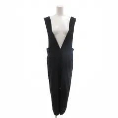 アンタイトル UNTITLED 美品 サロペットパンツ 麻 リネン 3 黒 ブラック ワイドシルエット 1タック 無地 /MXのサムネイル