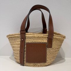 LOEWE かごバッグ ストロー ラフィア スモール タン - メルカリ