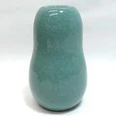 美濃焼　清山窯 ◆【花器】美濃焼/青磁貫入 花瓶 華道具 インテリア 貫入 ギフト【中古】 のサムネイル