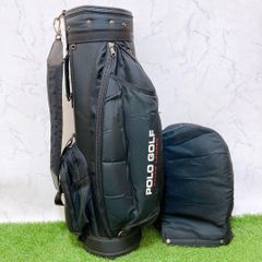 入手困難 幻の逸品 90s ポロスポーツ キャディバッグ レザー切替