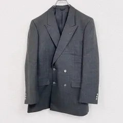 pierre cardin　ピエールカルダン　テーラードジャケット　ブレザー　ピークドラペル　灰色　グレー　古着【値引き交渉OK！】のサムネイル