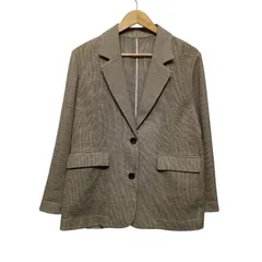 NOLLEY'S ノーリーズ 6-0035-3-05-013 ウォッシャブルカラミオーバージャケット テーラードジャケット ベージュ系 リネン サイズ38 671716のサムネイル