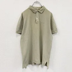 90s　GIORGIO ARMANI　ジョルジオアルマーニ　半袖ポロシャツ　白タグ　ベージュ　Lサイズ　古着【値引き交渉OK！】のサムネイル