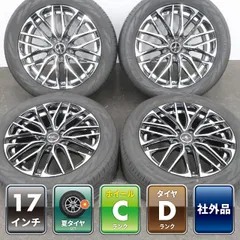 WR-V ヴェゼル オデッセイ 等に 4本 LEONIS SK 17インチ 7J +53 5H 114.3 ラジアル YOKOHAMA BluEarth-RV RV03 215/55R17 タイヤおまけ ①のサムネイル