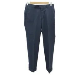 アクアスキュータム AQUASCUTUM スラックスパンツ 79 紺 ネイビー 無地 ロールアップ ロング丈 /YS37 ■GY58のサムネイル