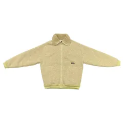 ☆ミュウミュウ ジャケット ボア ブルゾン ML1369 S000 17I1 38サイズ ロゴ ベージュ イエロー miumiuのサムネイル