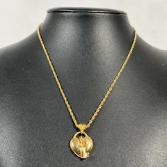 【管2607-41】MARIO VALENTINO マリオ ヴァレンティノ ゴールドカラー ネックレス 中古品 アクセサリーのサムネイル