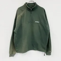 WILD THINGS　ワイルドシングス　ハーフジップスウェット/トレーナー　深緑　ディープグリーン　Lサイズ　古着【値引き交渉OK！】のサムネイル