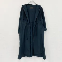 SIMPLICITE　シンプリシテェ　フード付きロングコート　黒　ブラック　フリーサイズ　古着【値引き交渉OK！】のサムネイル