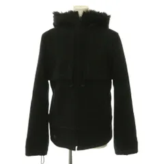 バーバリーブルーレーベル BURBERRY BLUE LABEL FCF59-750-08 フェイクファーフードジャケット ブルゾン 中綿 38 ブラック /ESのサムネイル