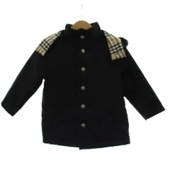 バーバリー ロンドン BURBERRY LONDON キッズ 男の子 中綿ジャケット ジャンパー 100A 黒 長袖 ノバチェック BN403-760 /GG ■のサムネイル