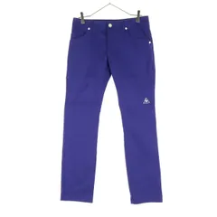 美品 le coq sportif ルコックスポルティフ ワンポイントロゴ ゴルフ スラックスパンツ 11 ブルー系 メンズ 古着のサムネイル