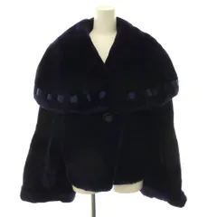 ニナリッチ NINA RICCI シェアードミンク ファーコート アウター 毛皮 ビッグカラー F 紫 パープル /CX ■GY18のサムネイル