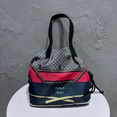 TOGA TOO トーガトゥ Print Drawstring Bag 巾着バッグ グリーン系【代官山A09】のサムネイル