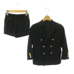 ポロ バイ ラルフローレン Polo by Ralph Lauren キッズ セットアップ ジャケット ショートパンツ ダブル テーラード 120 ネイビー /CX のサムネイル