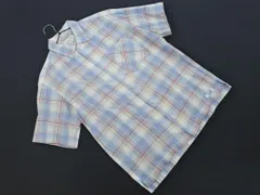 BAYFLOW ベイフロー リネン混 チェック シャツ size2/水色ｘベージュ ■◆ メンズのサムネイル