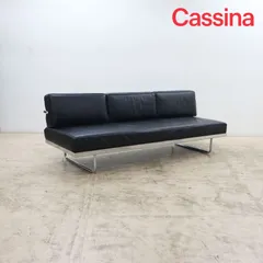 Cassina カッシーナ LC5 総革 3Pソファ/3人掛けソファ/デイベッド ル・コルビュジエ レザー/黒革 135万のサムネイル