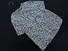 COMPTOIR DES COTONNIERS コントワーデコトニエ 総柄 長袖 ブラウス シャツ sizeM/白ｘ紺 ■◆ レディースのサムネイル