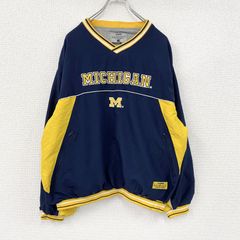 MICHIGAN ミシガン大学 ナイロン プルオーバー NCAA - メルカリ