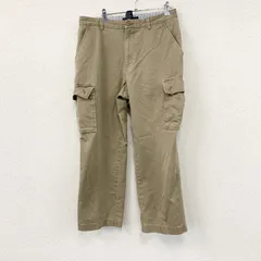 90s　TOMMY HILFIGER　トミーヒルフィガー　カーゴパンツ　ジップフライ　ヴィンテージ　ベージュ　W34サイズ　古着【値引き交渉OK！】のサムネイル